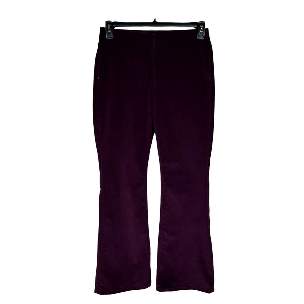 Soft Surroundings Petite Small PS Flare Corduroy Pants Pull-On Pockets Stretch
